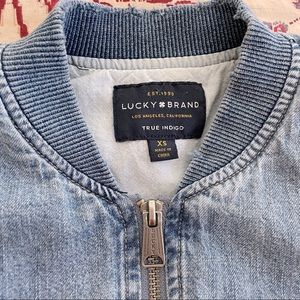 Lucky Brand Distressed Bomber Jacket
